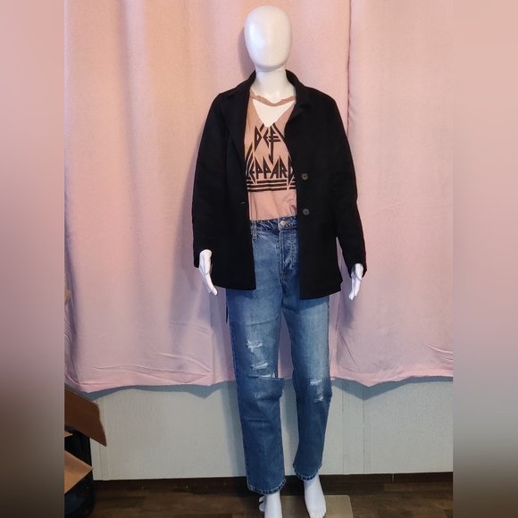 NWT-Faux Suede Cutout Blazer - Picture 9 of 10